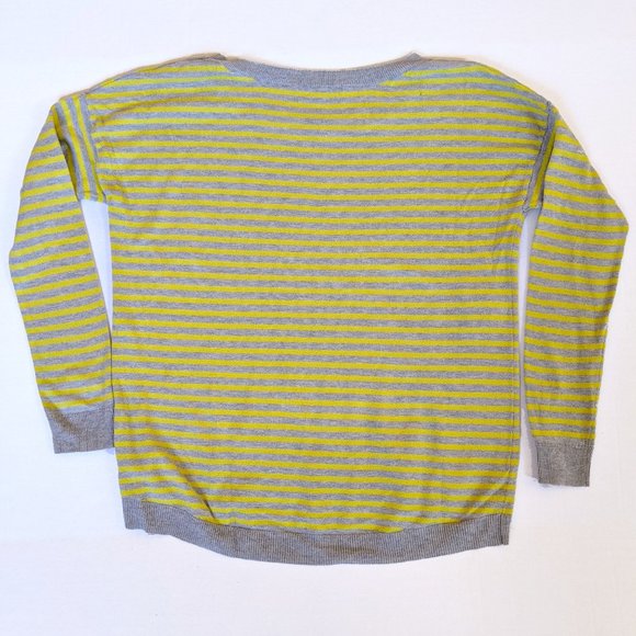 GAP Hi-Lo Loose Fit Slouchy Striped Sweater Small - Picture 3 of 4